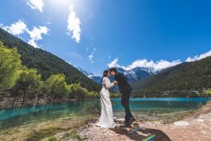 outdoor lake wedding