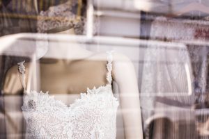 wedding dress window display